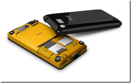 htc aria back