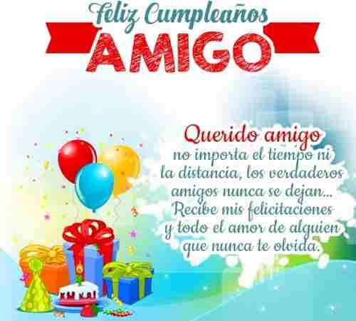 Felicitaciones de cumpleaños para un amigo