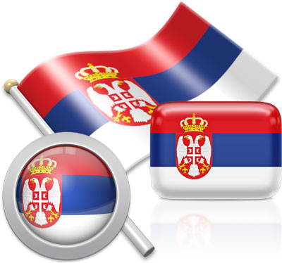 Serbian flag icons pictures collection