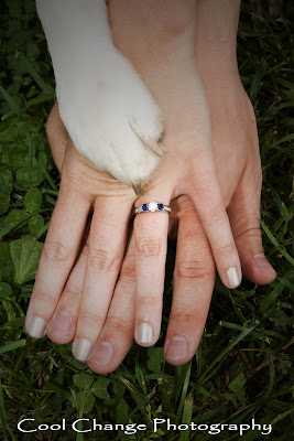 Springfield Missouri Engagement Photo with dog