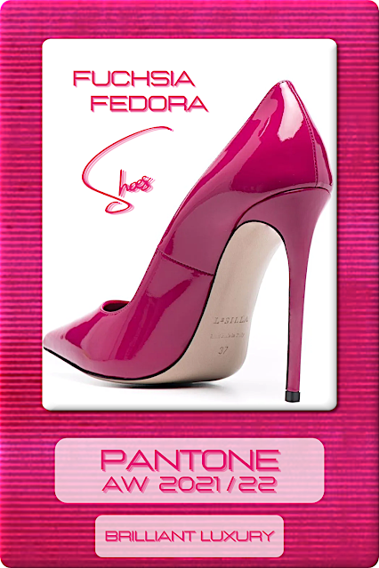 ♦Pantone Pink Fuchsia Fedora Shoes