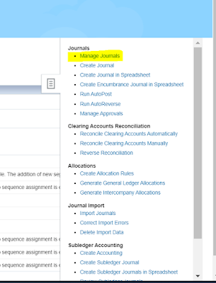 How to delete Journal in Oracle cloud