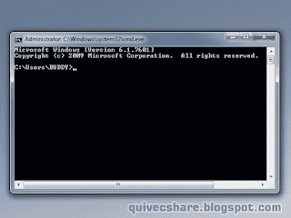 Jendela command prompt