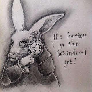 rabbit with pocket watch