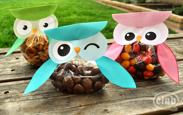 Owl: Free Printable Candy Bag.