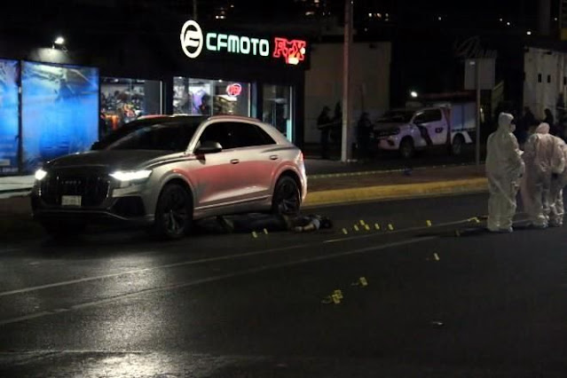 Fiscales buscaban a Sicario por ejecutar a Policía , pero lo encuentran ahora el ejecutado en su Audi