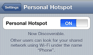 Personal Hotspot di iPhone