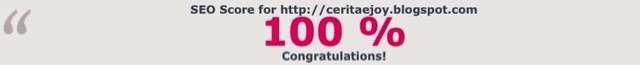 SEO score for http://www.ceritaejoy.blogspot.com