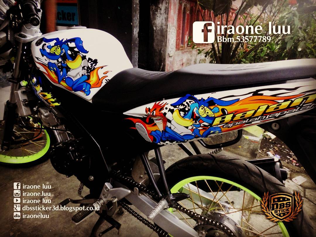 82 Modifikasi Motor Vixion Dengan Stiker Terbaru Kinyis Motor