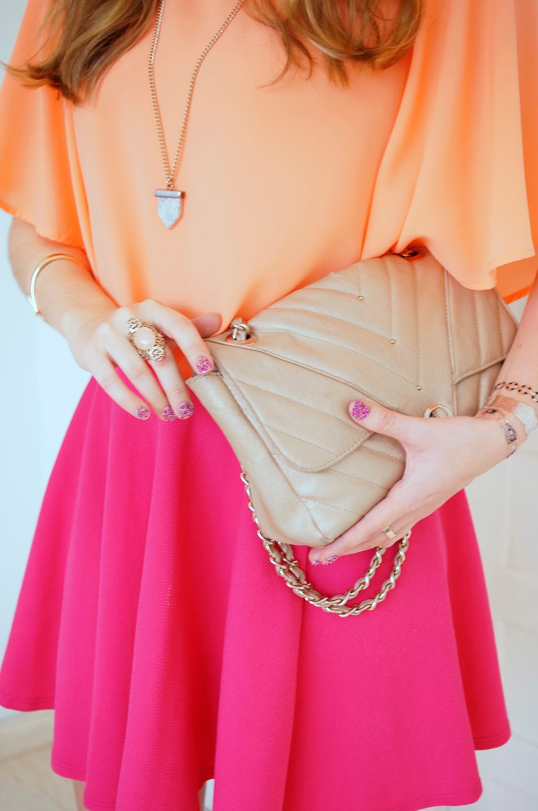 Pretty Orange and Pink Outfit