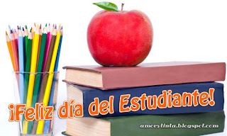 libros manzanas lapices colores