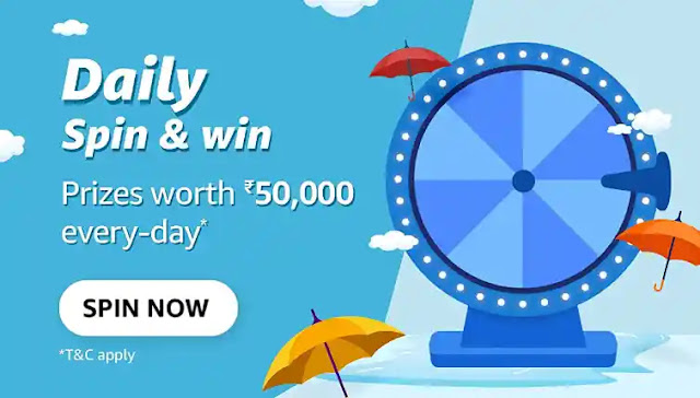 Amazon daily spin and win quiz answers