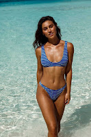 Stephanie Rayner sexy model in bikini body beach photo