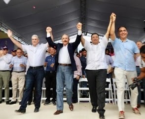 Danilo y Gonzalo abren la campaña municipal del PLD con concentración en La Vega