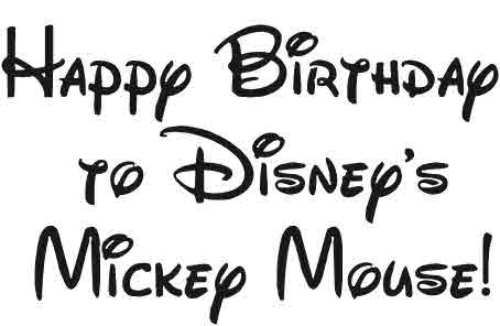 Happy Birthday to Mickey Mouse! Tutorial & Free Printable Too