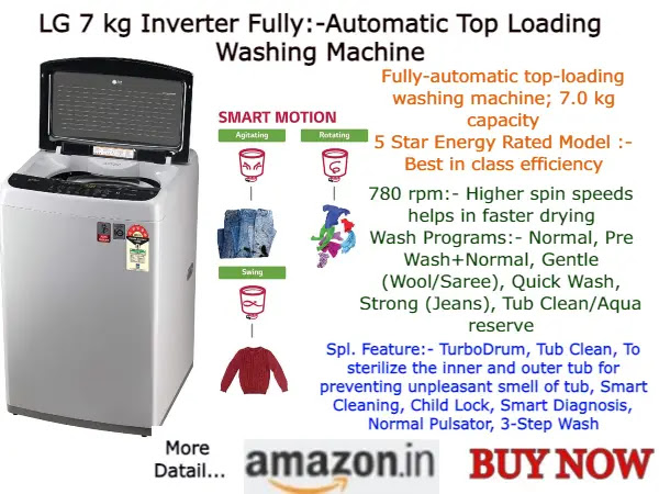 LG Washing Machine Price in India / Top Load