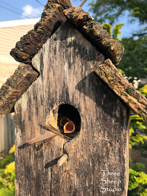 Rustic, old birdhouse !