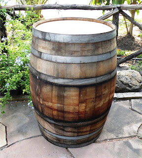Outdoor Wooden Wine Barrel