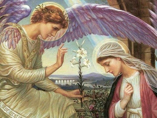 The Annunciation, Mary the first Tabernacle, sixth day of the devotion to Mary, a day with mary, angel Gabriel, messenger of God