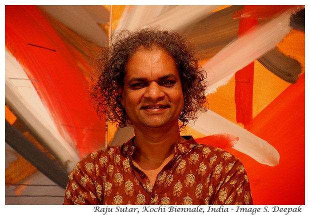 Kochi Biennale 2018-19, India - Raju Sutar - Image by Sunil Deepak