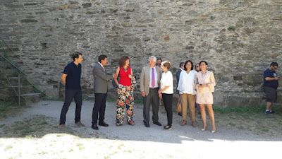 La portavoz de Ciudadanos de Ponferrada, en la visita institucional al Castillo