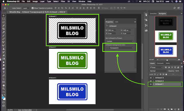 Cara membuat background artboard transparan di photoahop, membuat canvas atau aratboard tansparan, menganti warna artboard menjadi transparan
