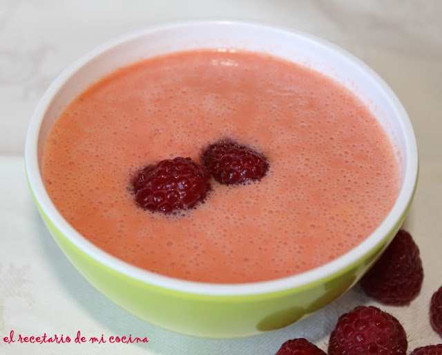 gazpacho de frambuesa