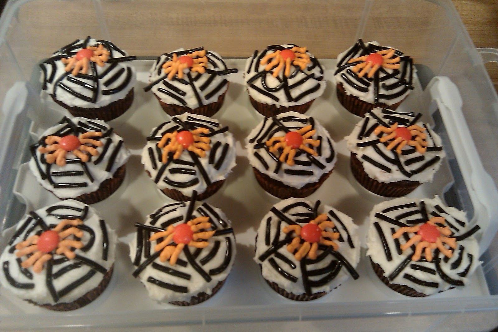 halloween spider cupcakes spider web cupcakes for halloween bake and cool 24 chocolate cupcakes 