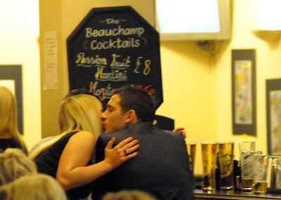 Frank Lampard with a Blonde in a Pub