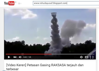 petasan raksasa ke langit seperti ufo