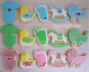 Baby Shower cookies are a huge hit. Some women go all out for baby showers. (babyshowercookies)