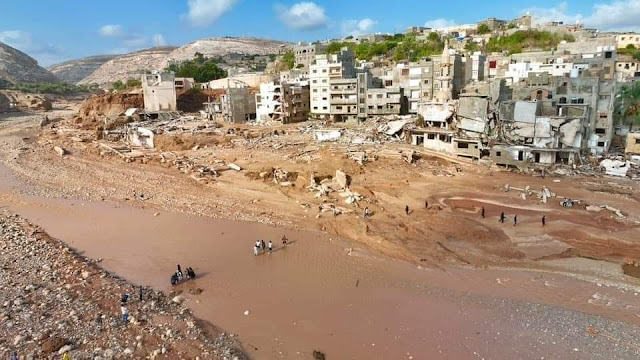 Derna after storm daniel