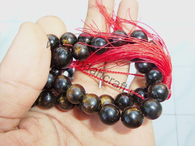 tasbih taliarus hitam emas