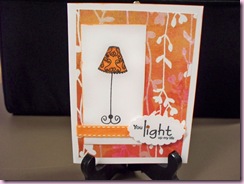 Connie's Orange Lamp