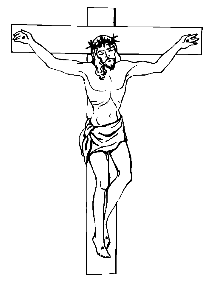 5 Jesus Christ Crucifixion Printable Coloring Pages for 