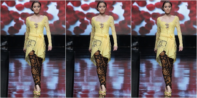 4 Model Kebaya Renda Kerah Modern Cocok Untuk Acara Semi 