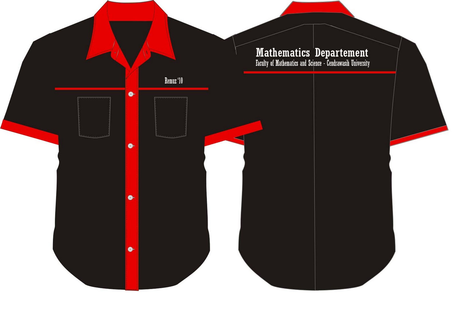 Desain Baju Kemeja Jurusan Matematika FMIPA Uncen