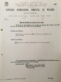 Fotografía del Plan de Cultivo del vivero para 1972. Fuente: Archivo Personal de José Pino Rivera.