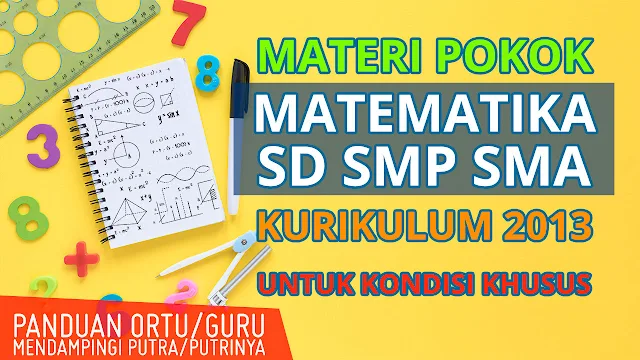 Materi Pokok Matematika SD SMP SMA Kurikulum 2013 Terbaru