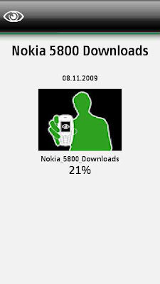 Nokia 5800 Downloads Widget