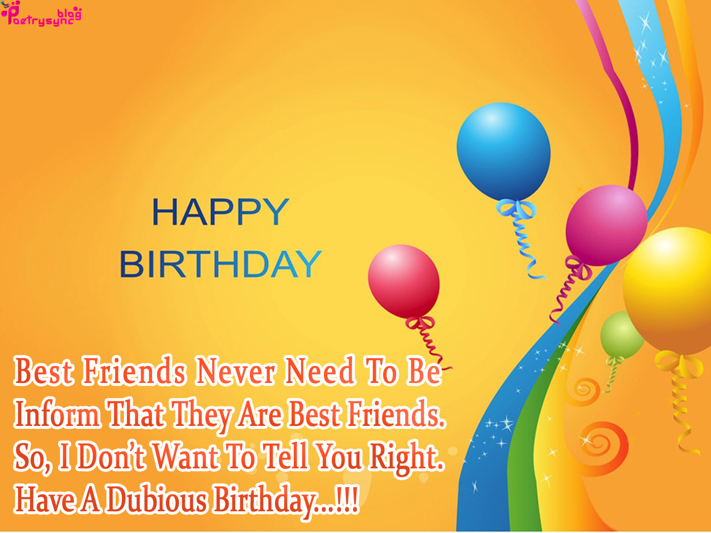 Happy Birthday  Card Images with English  Quotes  for Friend 