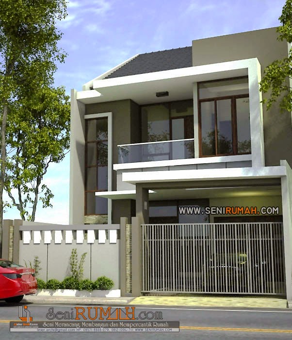 Desain Rumah di Lahan Tanah 8m x 21m  SENI RUMAH