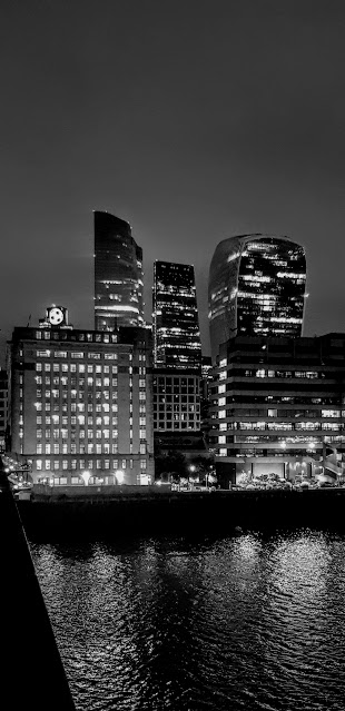 City of London at night