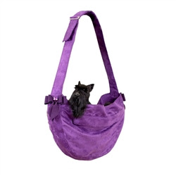 Susan Lanci Cuddle Carrier Amethyst Tail Bow Heart