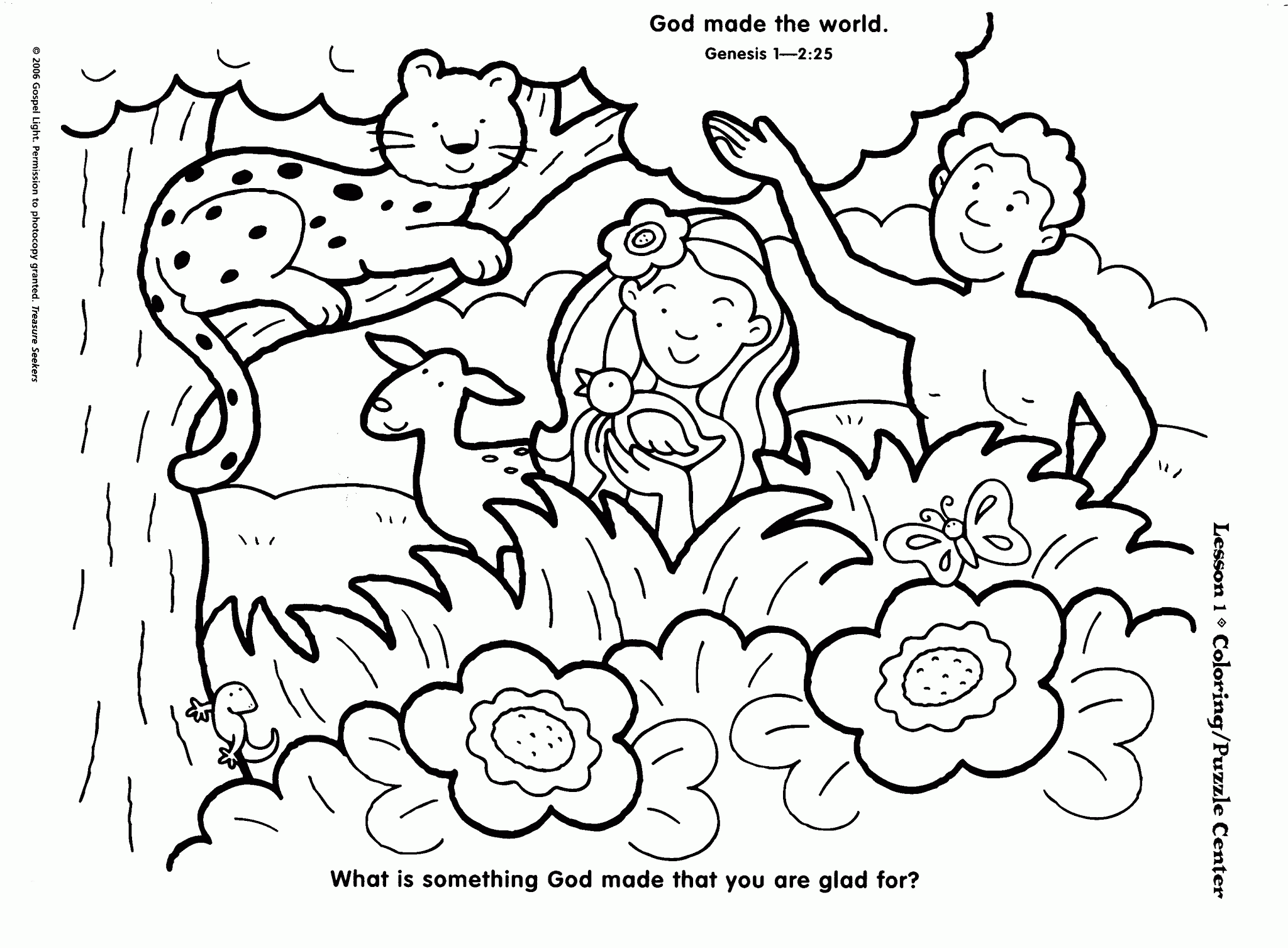 Creation Coloring Pages Coloring Home