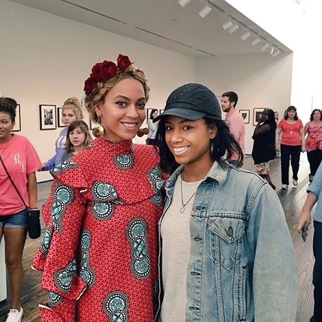 Beyonce Channels the African Woman as She Rocks Ankara Ensemble in Houston (Photos)