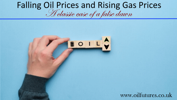 Rising gas prices and falling oil prices