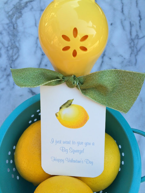 Lemon Citrus Valentine's Day Gifts | Easy and Pretty DIY with printable tags, I love giving healthy food as Valentines | www.jacolynmurphy.com