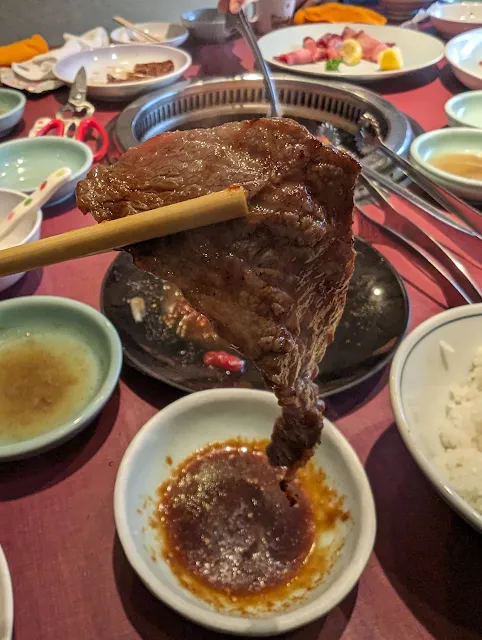 大昌園の焼き牛画像