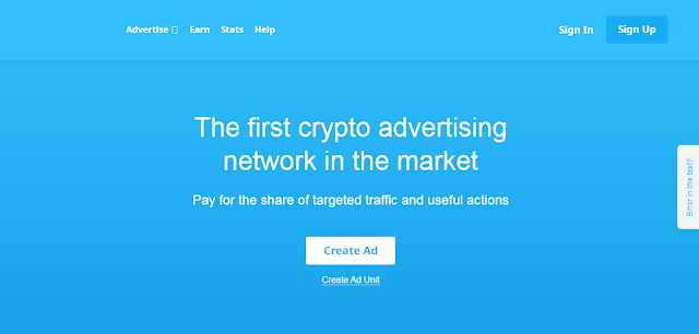 Tayangan Unik Blog yang menghasilkan bitcoin dari a-ads.com